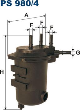 Filtron PS980/4 - Fuel filter onlydrive.pro