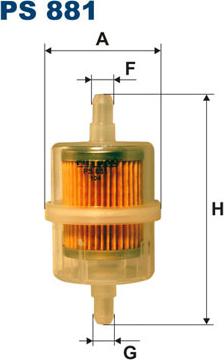 Filtron PS881 - Polttoainesuodatin onlydrive.pro