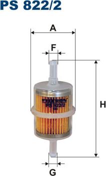 Filtron PS822/2 - Fuel filter onlydrive.pro