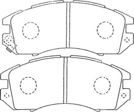 AISIN F1N010 - Brake Pad Set, disc brake onlydrive.pro