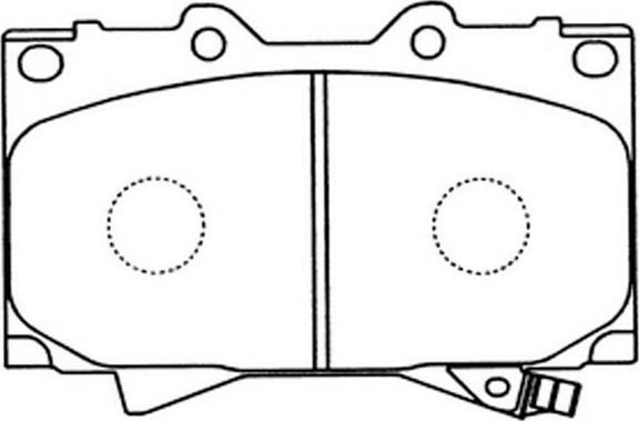 TOYOTA 44650C011 - Bremžu uzliku kompl., Disku bremzes onlydrive.pro