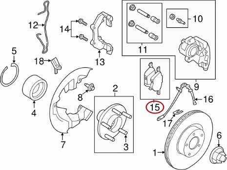 FORD CV6Z-2001-L - Brake Pad Set, disc brake onlydrive.pro