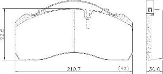 Mercedes-Benz N0084207120 - Stabdžių trinkelių rinkinys, diskinis stabdys onlydrive.pro