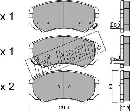 Fri.Tech. 519.0 - Piduriklotsi komplekt,ketaspidur onlydrive.pro