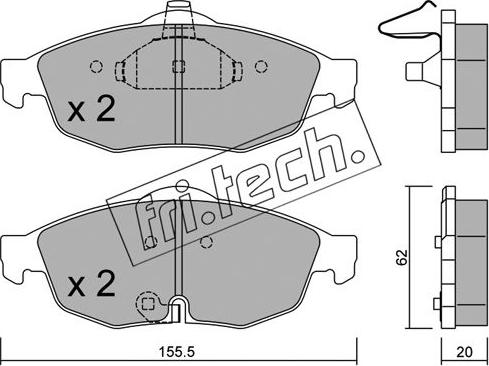 Fri.Tech. 731.0 - Piduriklotsi komplekt,ketaspidur onlydrive.pro