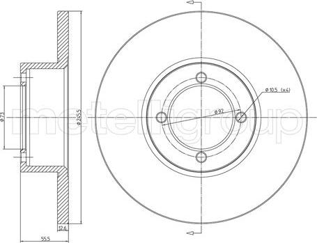 ATE 24.0113-0125.1 - Brake Disc onlydrive.pro