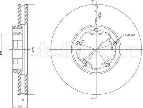 Febi Bilstein 107998 - Stabdžių diskas onlydrive.pro