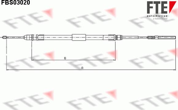 FTE FBS03020 - Тросик, cтояночный тормоз onlydrive.pro