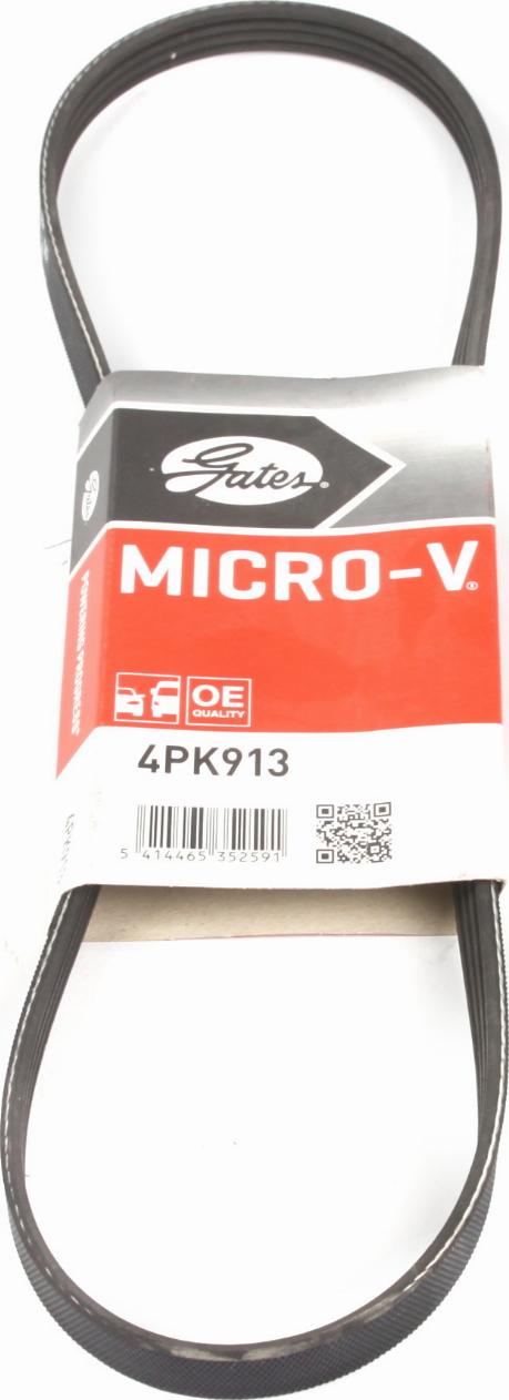 Gates 4PK913 - V formos rumbuoti diržai onlydrive.pro