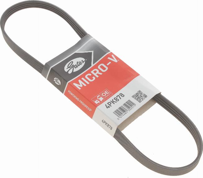 Gates 4PK878 - V formos rumbuoti diržai onlydrive.pro