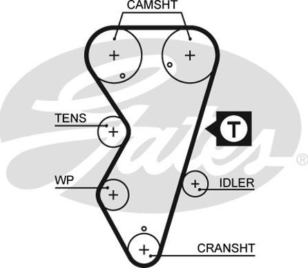 Gates 5412XS - Timing Belt onlydrive.pro