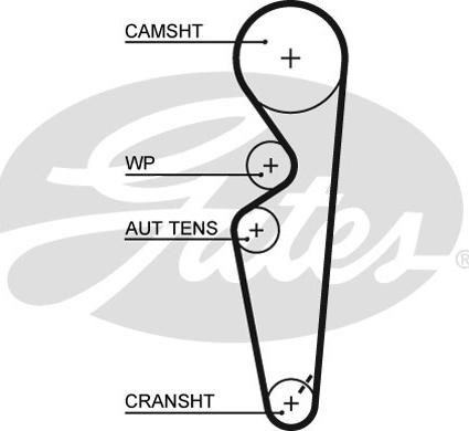Gates K015431XS - Timing Belt Set onlydrive.pro