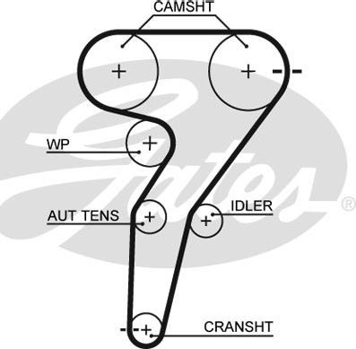 Gates K025429XS - Timing Belt Set onlydrive.pro