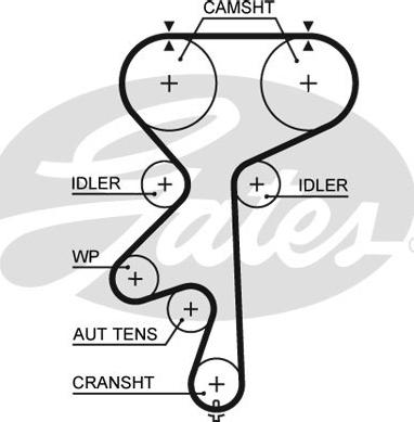 Gates K035542XS - Timing Belt Set onlydrive.pro