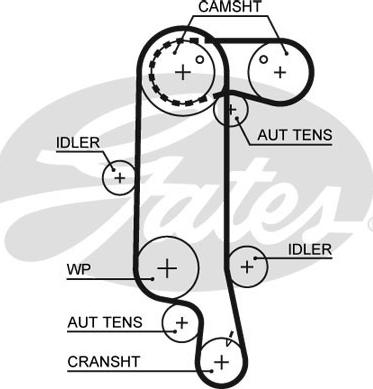 Gates K015565XS - Timing Belt Set onlydrive.pro