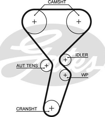 Gates K035501XS - Timing Belt Set onlydrive.pro