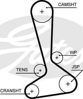 Gates 5645XS - Timing Belt onlydrive.pro