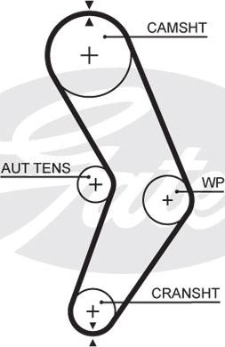 Gates K015662XS - Timing Belt Set onlydrive.pro