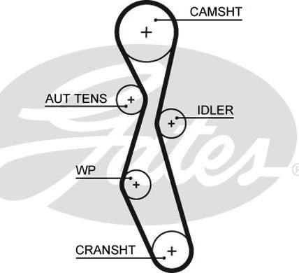 Gates K015606XS - Timing Belt Set onlydrive.pro