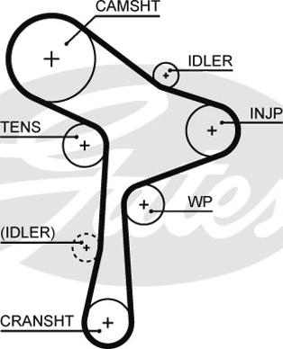 Gates KP15678XS - Veepump + hammasrihmakomplekt onlydrive.pro