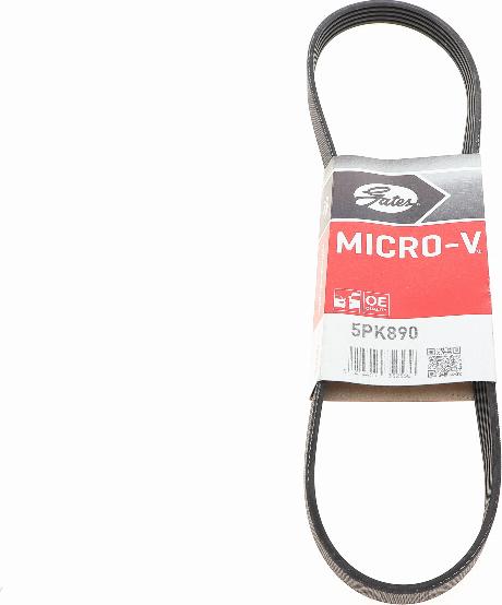 Gates 5PK890 - V-Ribbed Belt onlydrive.pro