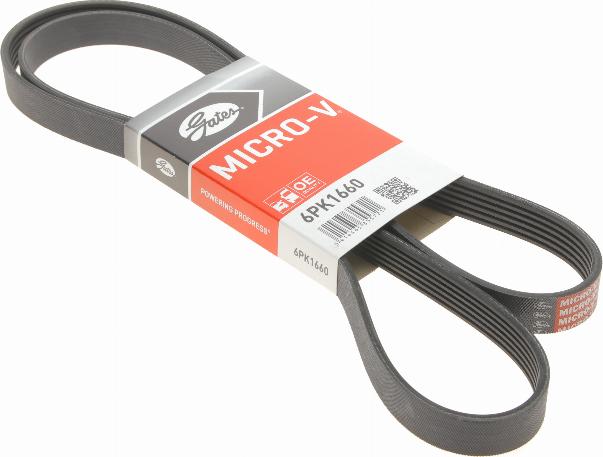 Gates 6PK1660 - V formos rumbuoti diržai onlydrive.pro