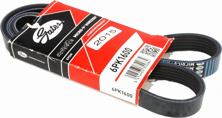 Gates 6PK1600 - V formos rumbuoti diržai onlydrive.pro