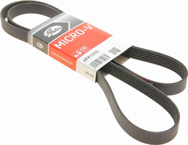 Gates 6PK1633 - V formos rumbuoti diržai onlydrive.pro