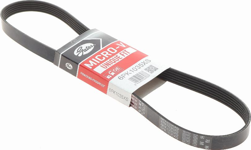 Gates 6PK1035XS - V formos rumbuoti diržai onlydrive.pro