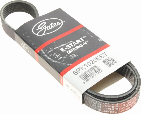 Gates 6PK1020EST - V-Ribbed Belt onlydrive.pro