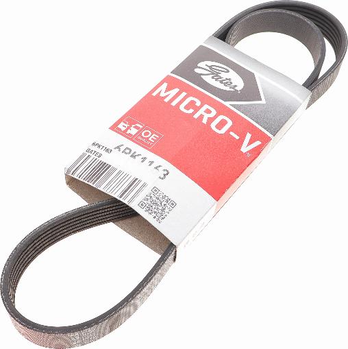 Gates 6PK1163 - V formos rumbuoti diržai onlydrive.pro