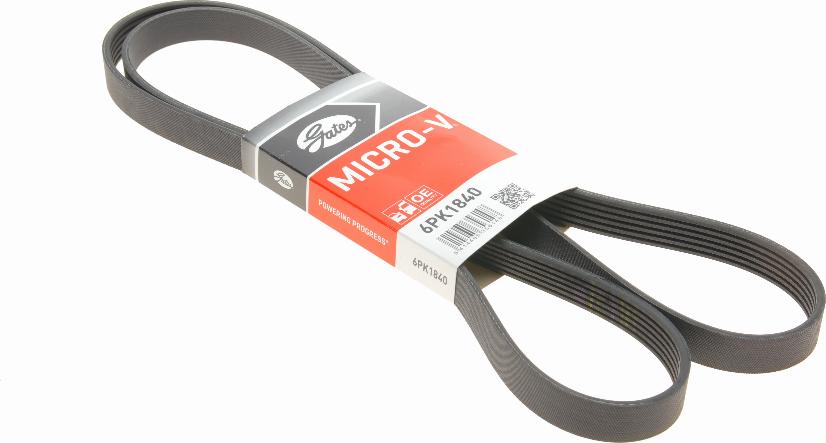 Gates 6PK1840 - V formos rumbuoti diržai onlydrive.pro