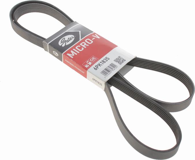 Gates 6PK1835 - V formos rumbuoti diržai onlydrive.pro