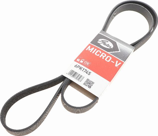 Gates 6PK1745 - V formos rumbuoti diržai onlydrive.pro