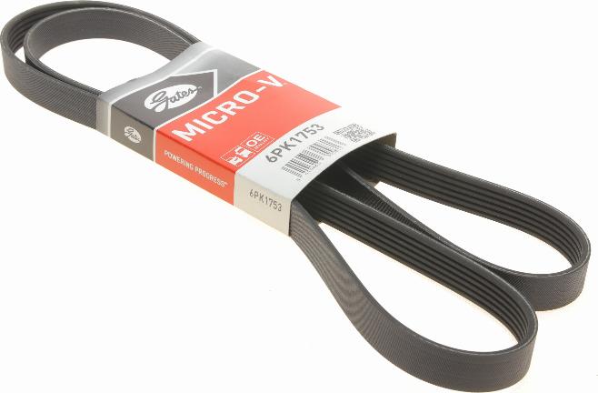 Gates 6PK1753 - V formos rumbuoti diržai onlydrive.pro