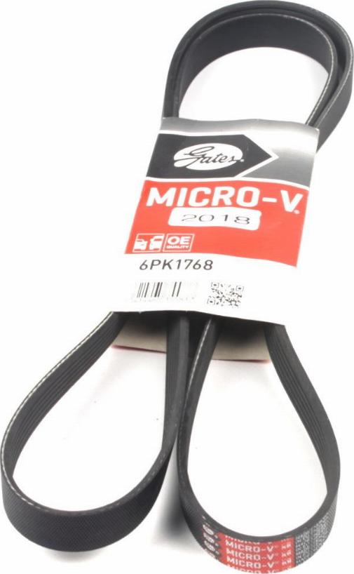 Gates 6PK1768 - V formos rumbuoti diržai onlydrive.pro