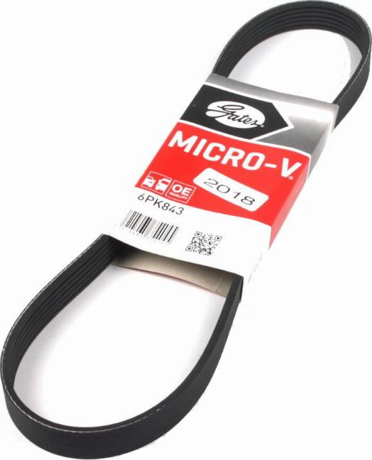 Gates 6PK843 - V formos rumbuoti diržai onlydrive.pro