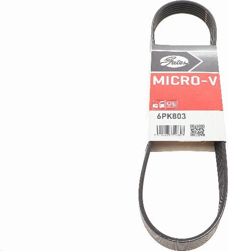 Gates 6PK803 - V formos rumbuoti diržai onlydrive.pro