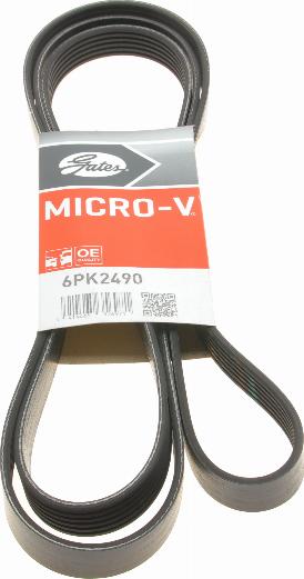 Gates 6PK2490 - Ķīļrievu siksna onlydrive.pro