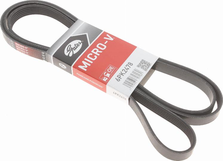 Gates 6PK2478 - V formos rumbuoti diržai onlydrive.pro