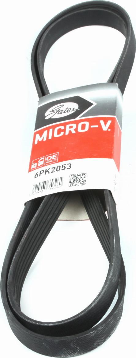 Gates 6PK2053 - V formos rumbuoti diržai onlydrive.pro