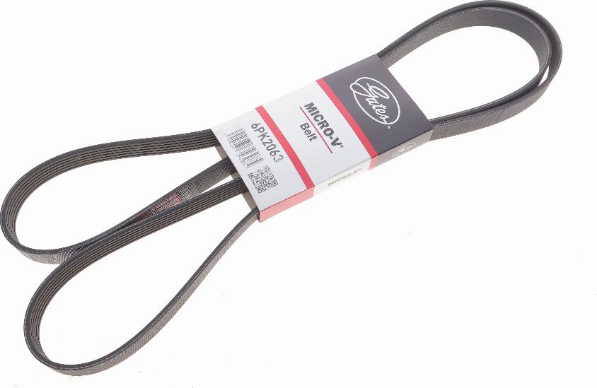 Gates 6PK2063 - V formos rumbuoti diržai onlydrive.pro