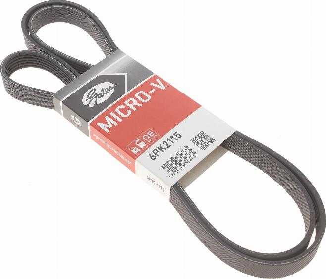 Gates 6PK2115 - V formos rumbuoti diržai onlydrive.pro