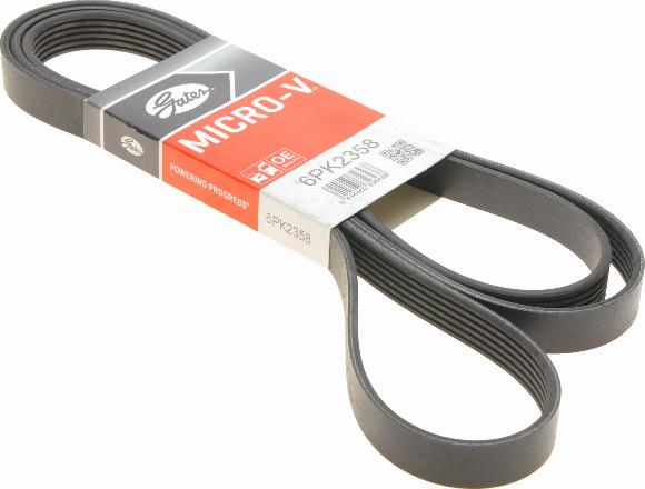 Gates 6PK2358 - V formos rumbuoti diržai onlydrive.pro