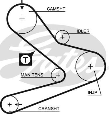 Gates 5495XS - Timing Belt onlydrive.pro