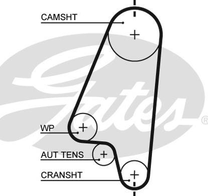 Gates K015310XS - Timing Belt Set onlydrive.pro