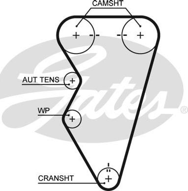 Gates K015497XS - Timing Belt Set onlydrive.pro