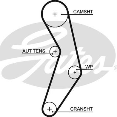 Gates K015503XS - Timing Belt Set onlydrive.pro