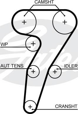 Gates K015653XS - Timing Belt Set onlydrive.pro