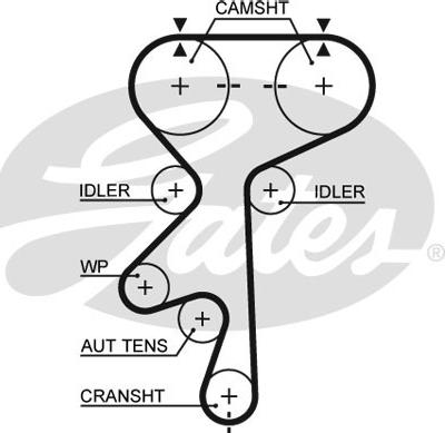 Gates K025461XS - Timing Belt Set onlydrive.pro